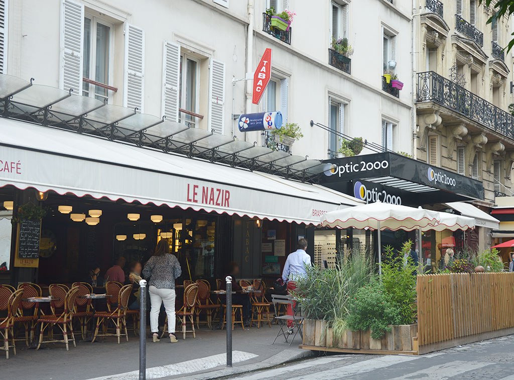 terrasse de restaurants à Montmartre, Le Nazir