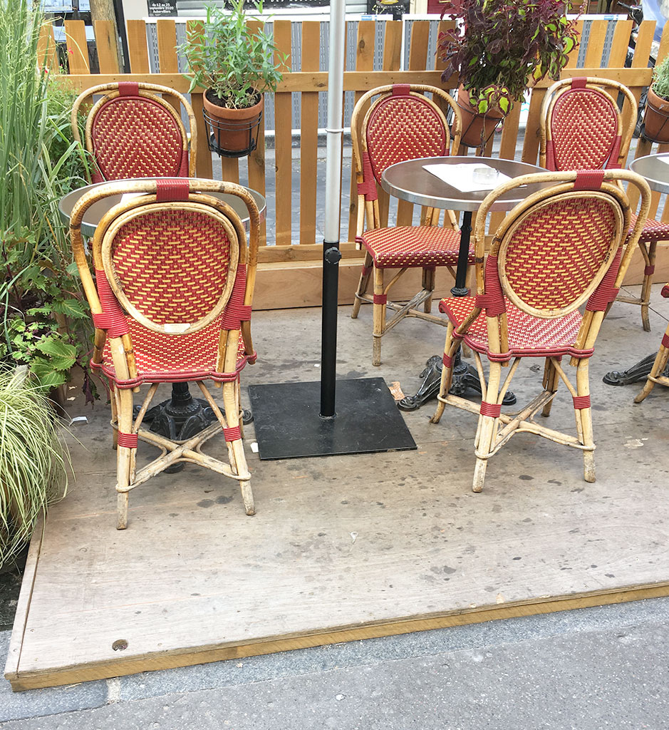 terrasse de restaurants à Montmartre, Le Nazir